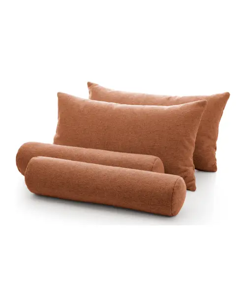 Juego de almohadas para cama Zalea naranja