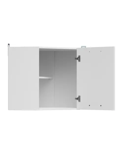 Armario de cocina superior Junona Line 60 cm de esquina izquierda/derecha brillo tiza