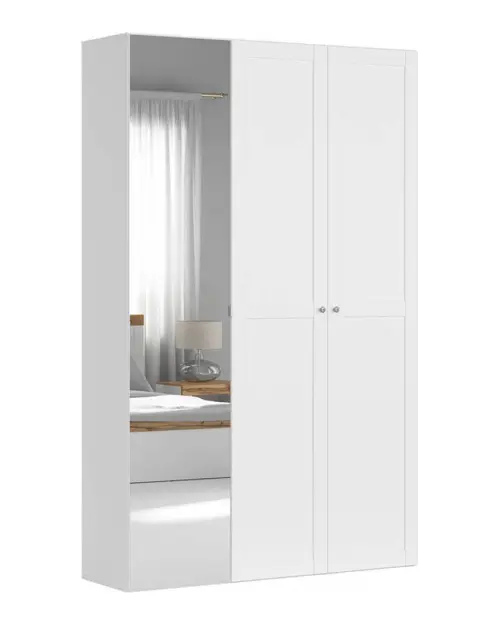 Armario modular Flex 150 cm con puertas y espejo blanco