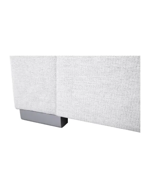 Universal corner sofa Evia with sleeping function, storage and adjustable headrests light gray