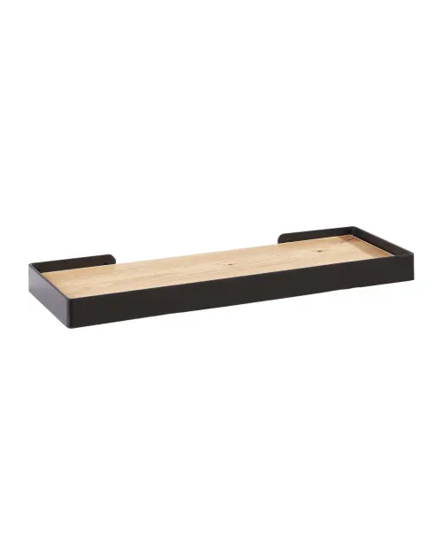 Wall shelf Ricky 40 cm black