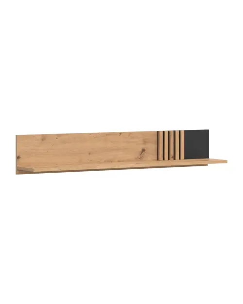 Estante de pared Vabres 135 cm roble artisan listones