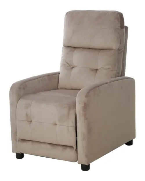 Tradycyjny fotel Monti z funkcją relax beżowy