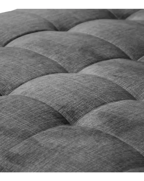 Sofá rinconera izquierdo Aragon extensible con reposacabezas y asiento regulables gris