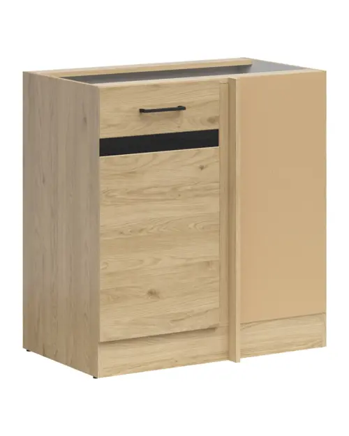 Armario de cocina inferior de esquina Junona Line derecho roble bernstein para rincón 100x60 cm