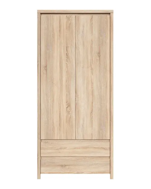 Estantería Kaspian 90 cm con 2 puertas y 2 cajones roble sonoma