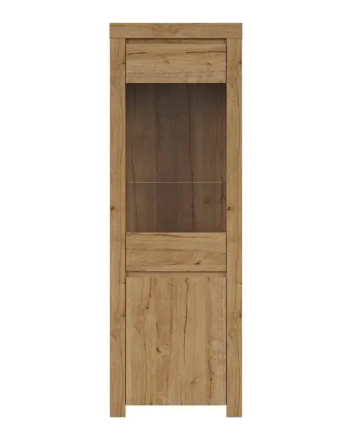 Vitrina Holten 68 cm con 2 puertas roble waterford