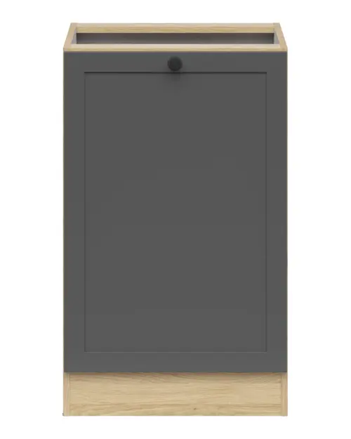 Szafka dolna kuchenna Junona Line 50 cm lewa z drzwiami dąb bernstein/grafit