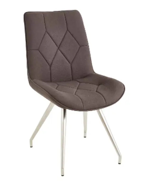 Upholstered chair Henry dark brown