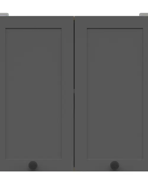 Armario de cocina superior Junona Line 60 cm con 2 puertas roble bernstein/grafito