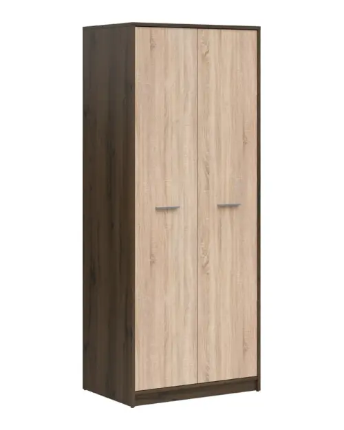 Armario de dos puertas Nepo Plus 80 cm roble noble/roble sonoma