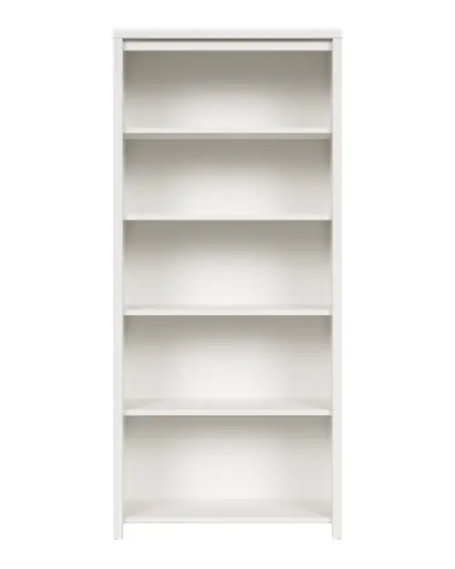 Estantería Kaspian 90 cm con 4 estantes blanca