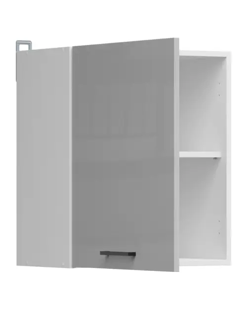Szafka kuchenna górna Junona Line 50 cm lewa/prawa jasnoszary połysk