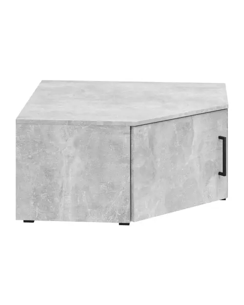 Estantería de esquina MultiDo 71,5x71,5 cm con puertas atelier claro