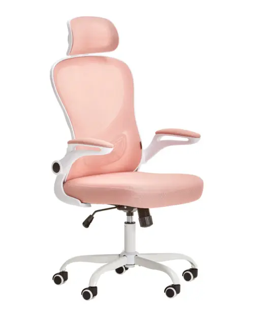 Silla giratoria Signora rosa-blanca