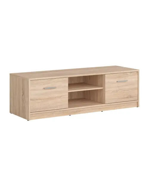 Mueble RTV Nepo Plus 138 cm con 2 puertas y estante roble sonoma