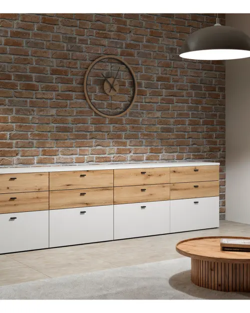 Armario System 64 de una puerta blanco