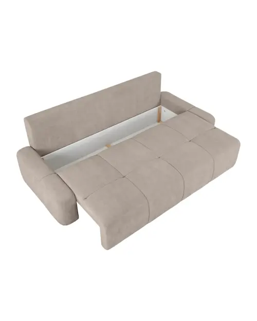 Диван трехместный Hello раскладной с ящиком taupe