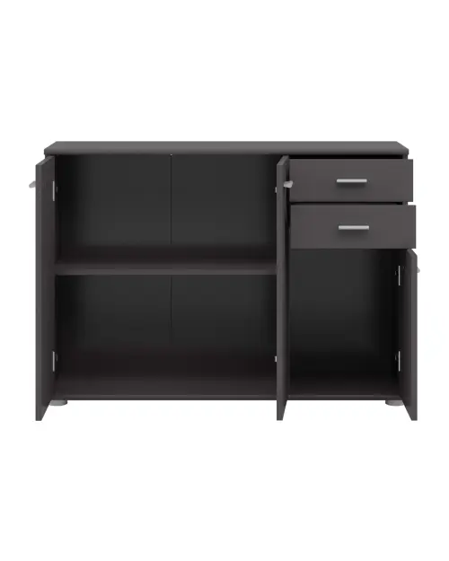 Chest of drawers Noeda 106 cm with 3 doors and 2 drawers graphite