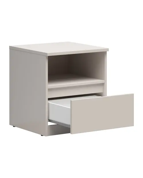 Mesita de noche Tetrix 45 cm con cajón cachemira