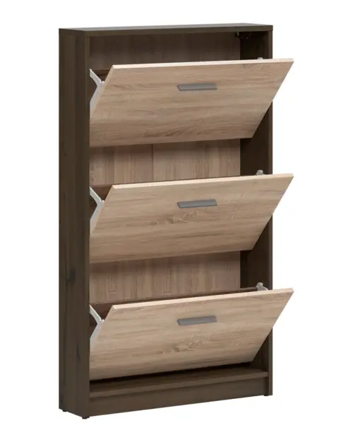 Zapatero Nepo Plus 70 cm con 3 puertas roble noble/roble sonoma