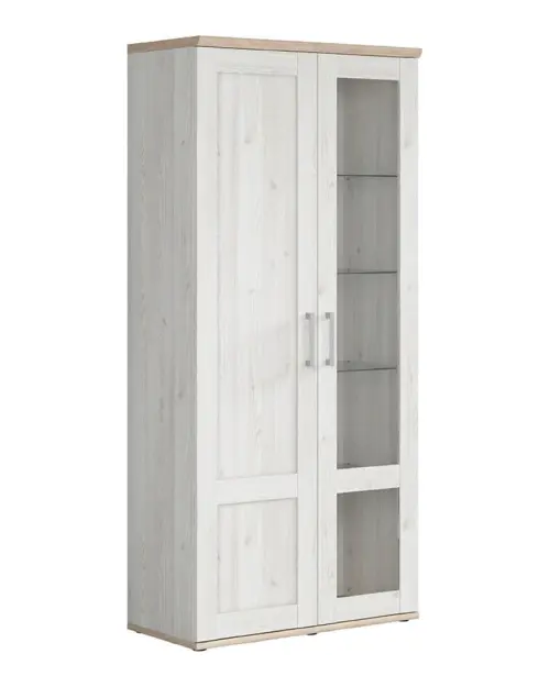 Vitrina Romance 93 cm con 2 puertas alerce sibiu claro