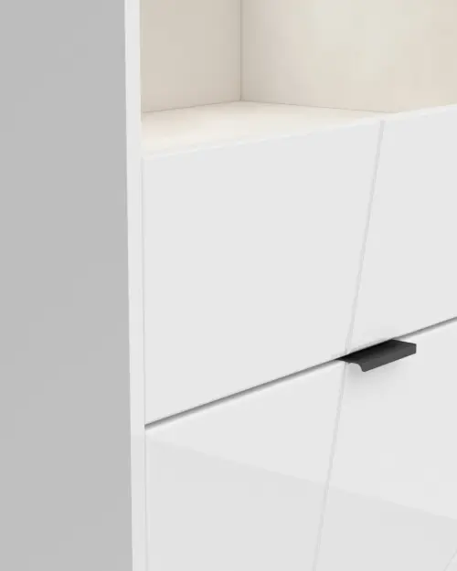 Vitrina Forn 64 cm con 2 puertas blanco brillo