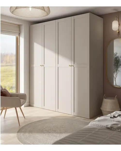 Modular wardrobe Flex 200 cm with 4 doors cashmere