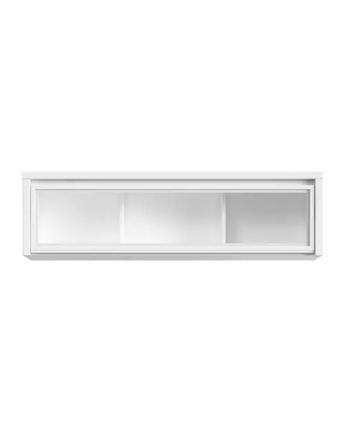 Vitrina colgante Kaspian 144 cm con puertas blanca