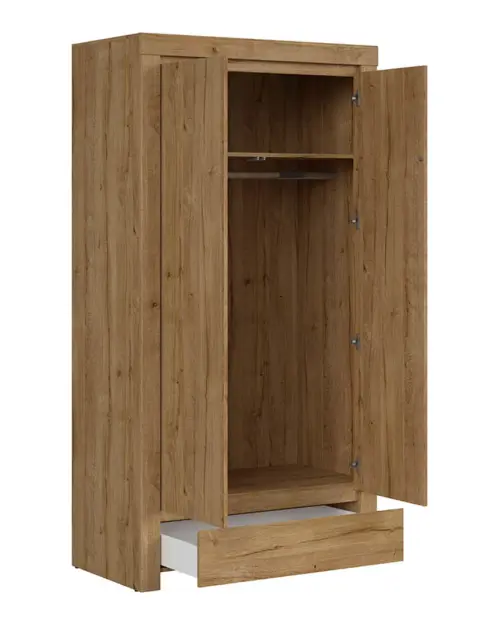 Armario de dos puertas Holten 106 cm roble waterford