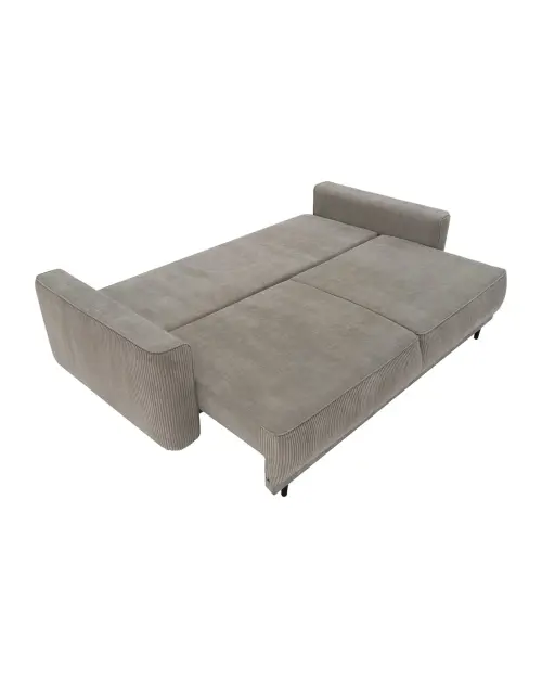 Трехместный диван Larisa 2 раскладной с ящиком, шенилловый бежевый