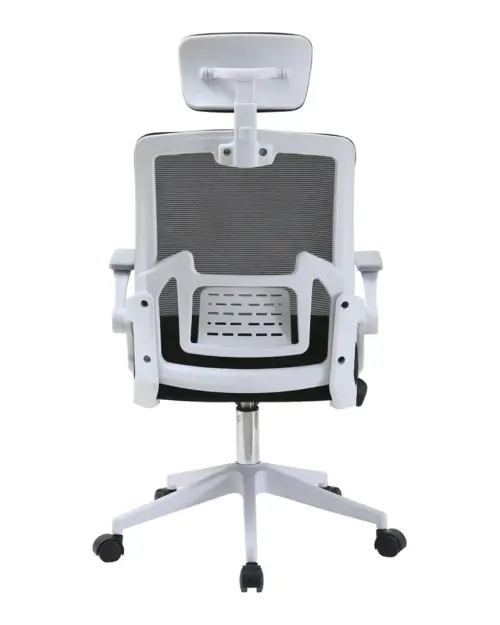 Silla giratoria Born negro-blanco