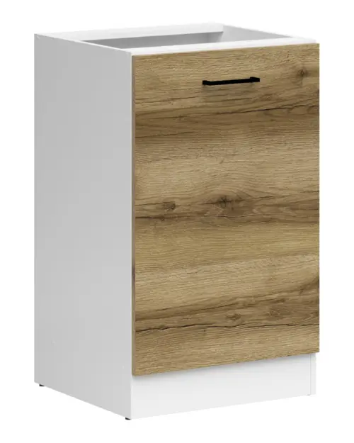 Armario de cocina inferior Junona Line 50 cm izquierdo sin encimera roble delano claro