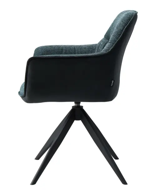 Akita upholstered swivel chair blue-black