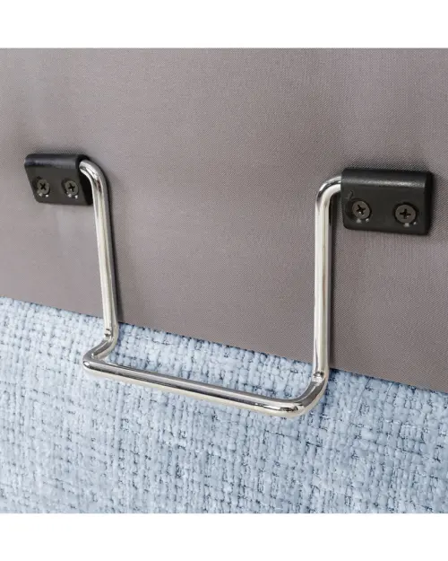 Угловой диван правосторонний Aguda раскладной с ящиком синий