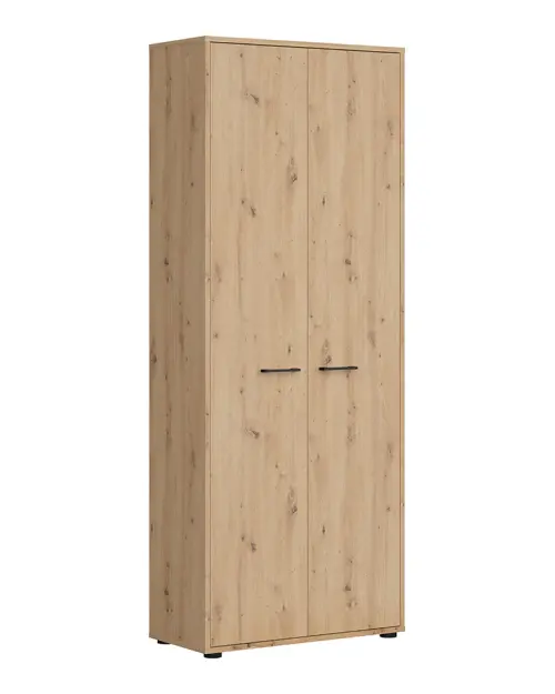 Armario de dos puertas Space Office 80 cm roble artisan