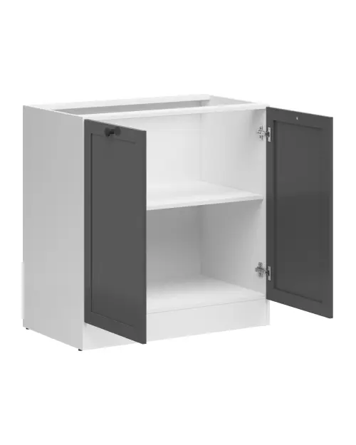 Szafka dolna kuchenna Junona Line 80 cm dwudrzwiowa grafit