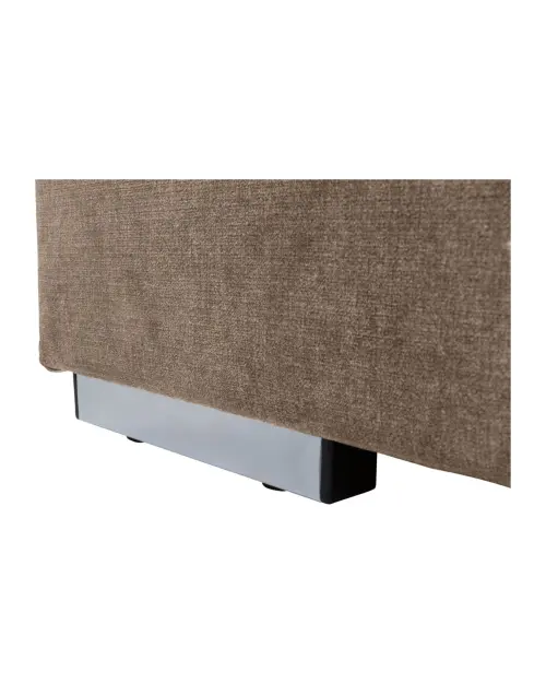 Sofá cama Rico con arcón y respaldo ajustable beige