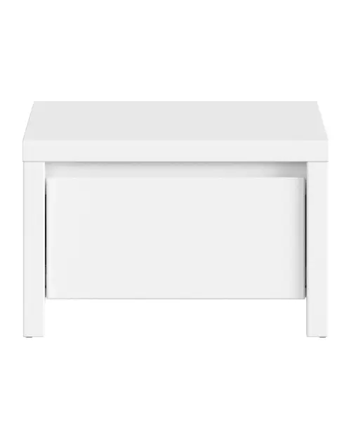 Тумба приліжкова Kaspian 51 см з шухлядою біла
