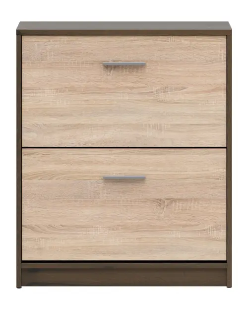 Zapatero Nepo Plus 70 cm con 2 puertas roble noble/roble sonoma