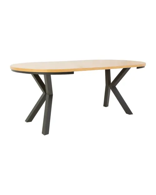 Extendable table Eland 100/150/200x100 natural oak veneer