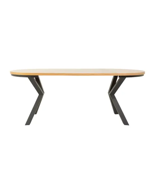 Extendable table Eland 100/150/200x100 natural oak veneer