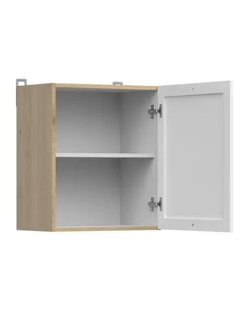 Armario de cocina superior Junona Line 50 cm con puerta izquierda/derecha roble bernstein/blanco