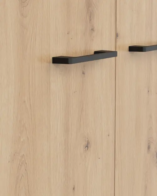 Armario de dos puertas Space Office 80 cm roble artisan