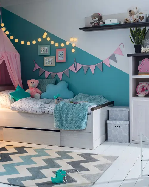 Estante de pared Luca Baby 100 cm alerce sibiu claro