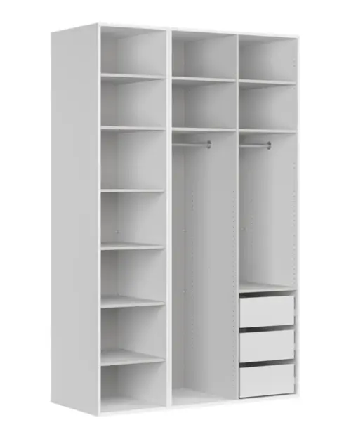 Armario modular Flex 150 cm con 3 puertas cachemira