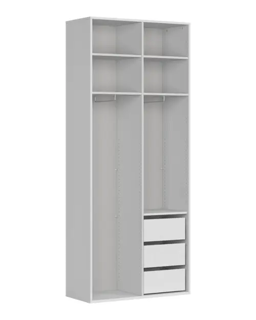 Two-door wardrobe Flex 100 cm white