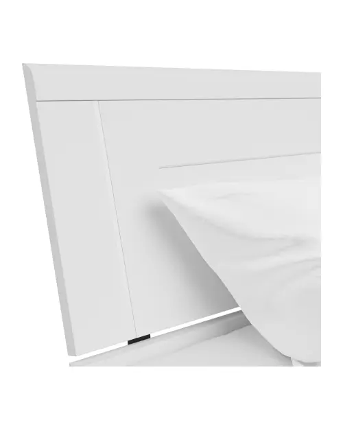 Cama Saturn 140x200 con 3 cajones blanca
