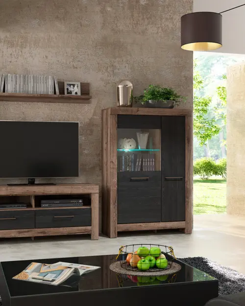 Estante de pared Balin 140 cm roble monastery