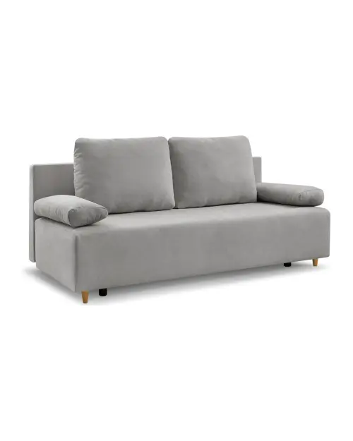 Three-seater sofa Sun with sleeping function and storage grey